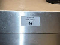 Inox hangkast met 2 schuifdeuren 160x40x60 (34) - afbeelding 3 van  4