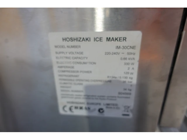 Inox ijsblokmachine hoshizaki - afbeelding 3 van  4