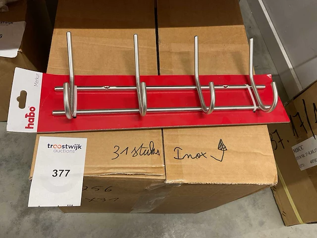 Inox kapstokken - afbeelding 1 van  4
