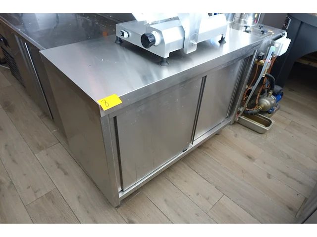 Inox kast/werkbank - afbeelding 1 van  4