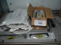 Inox keukenmengkraan, partij handvaten, doos met diverse deurklinken - afbeelding 6 van  7