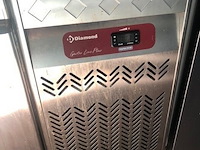 Inox koelwerkbank diamond 3 deuren gastro line plus afm. 1,80m x 0,70m - afbeelding 2 van  3