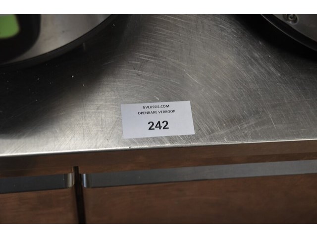 Inox koelwerkbank diamond 4 deuren dt3224-r2 gastro line plus afm. 2,20m x 0,70m - afbeelding 1 van  6