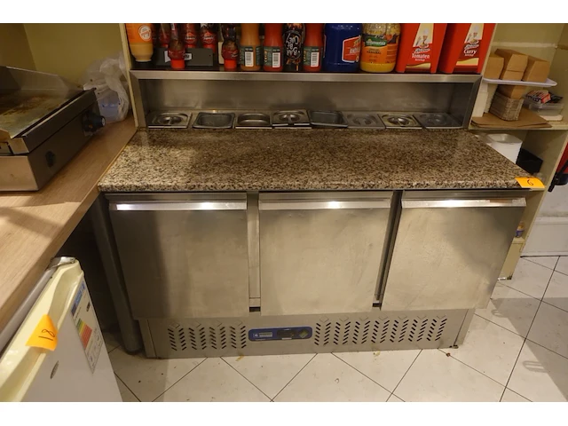 Inox koelwerkbank diamond - afbeelding 1 van  5
