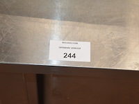 Inox koelwerkbank topcold 3 deuren afm. 1,80m x 0,70m - afbeelding 1 van  6