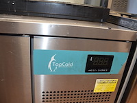 Inox koelwerkbank topcold 3 deuren afm. 1,80m x 0,70m - afbeelding 5 van  6