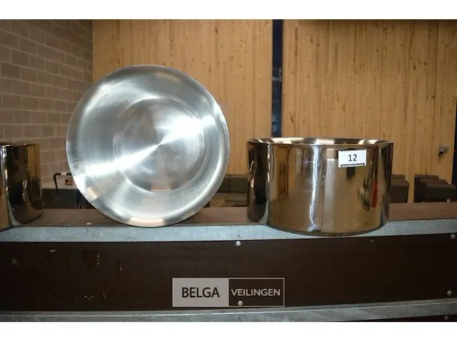 Inox kommen ijsemmers ø40 - h20 - afbeelding 1 van  2