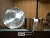 Inox kommen ijsemmers ø40 - h20 - afbeelding 1 van  2