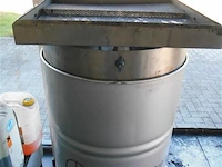 Inox lekbak opvangbak voor op olie vat - afbeelding 1 van  1