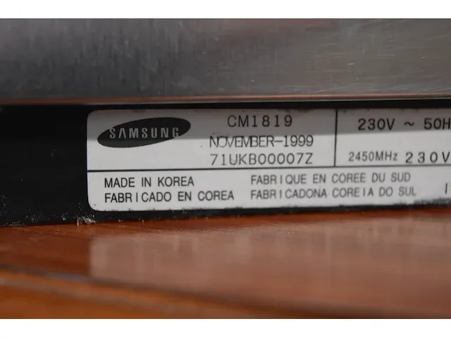 Inox magnetron samsung cm1819 professioneel - afbeelding 6 van  6