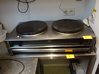 Inox pannekoekenbakplaat roller gril