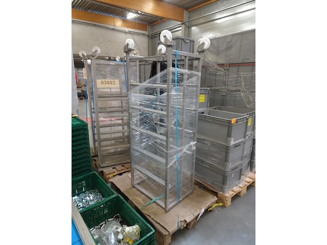 Inox regaalwagen - afbeelding 3 van  4