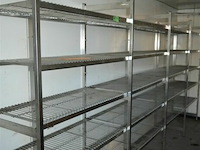 Inox rek merk hupfer 3,90 x 50 b x 1,80h - afbeelding 1 van  4