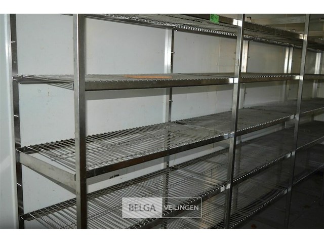 Inox rek merk hupfer 3,90 x 50 b x 1,80h - afbeelding 3 van  4