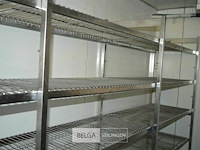Inox rek merk hupfer 3,90 x 50 b x 1,80h - afbeelding 4 van  4