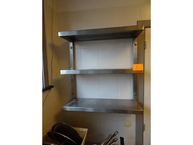 Inox rek - afbeelding 1 van  3