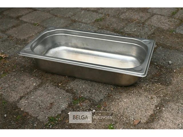 Inox rek/houder voor 11 gastronorm bakken - afbeelding 5 van  6