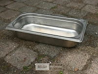 Inox rek/houder voor 11 gastronorm bakken - afbeelding 5 van  6