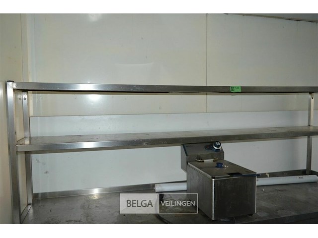 Inox rekje 2m x 70x 30 - afbeelding 1 van  3