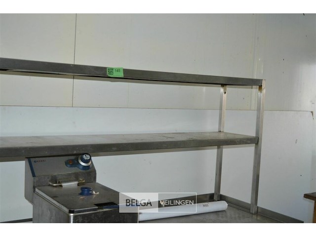 Inox rekje 2m x 70x 30 - afbeelding 2 van  3