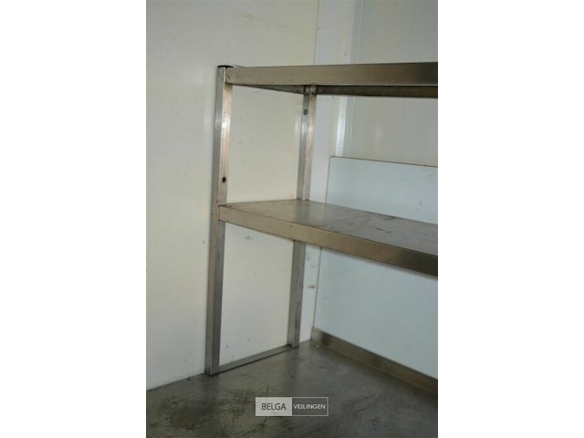 Inox rekje 2m x 70x 30 - afbeelding 3 van  3