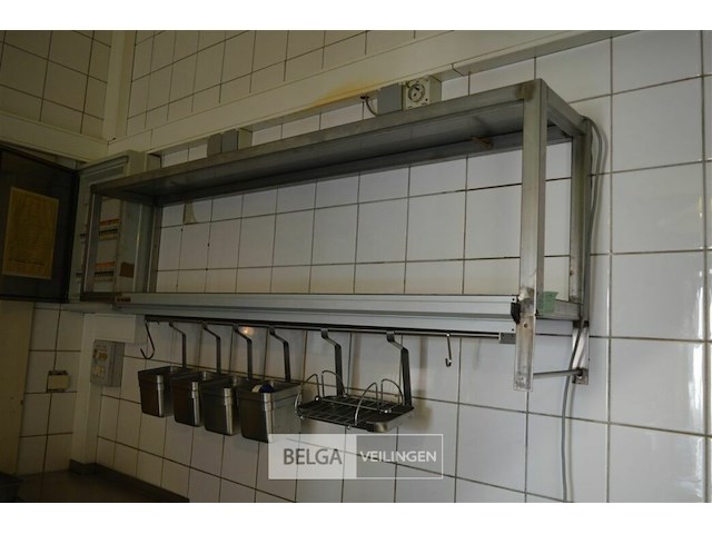 Inox rekje met 4 bakjes +label houder - afbeelding 1 van  4