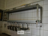 Inox rekje met 4 bakjes +label houder - afbeelding 1 van  4