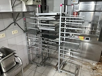 Inox rekken met platen - afbeelding 1 van  2