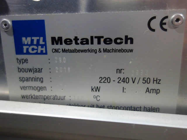 Inox sealmachine metalpack - afbeelding 6 van  6