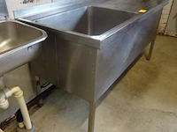 Inox spoelbak + inox handenwasser - afbeelding 4 van  4