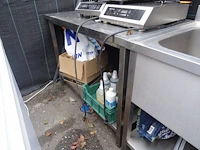 Inox spoelbak + inox werktafel - afbeelding 3 van  5