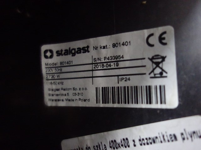 Inox spoelmachine stalgast - afbeelding 3 van  5