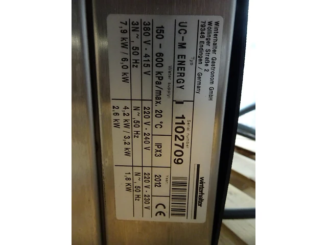 Inox spoelmachine winterhalter - afbeelding 7 van  8