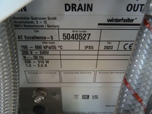 Inox spoelmachine winterhalter - afbeelding 10 van  10