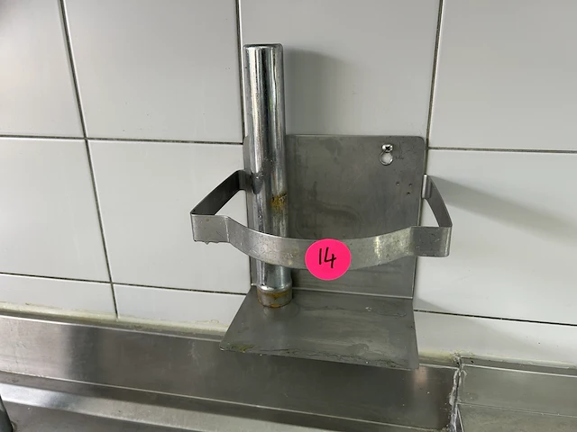 Inox spoeltafel inclusief kraan 180x70x86cm h - afbeelding 3 van  4