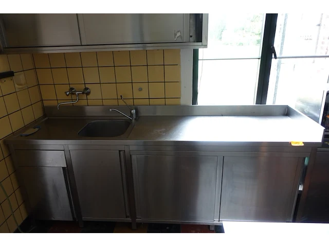 Inox tafel/spoelbak - afbeelding 1 van  5