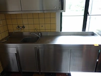 Inox tafel/spoelbak