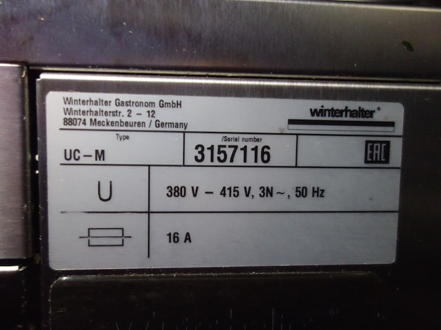 Inox vaatwasser winterhalter vv osmose - afbeelding 4 van  4