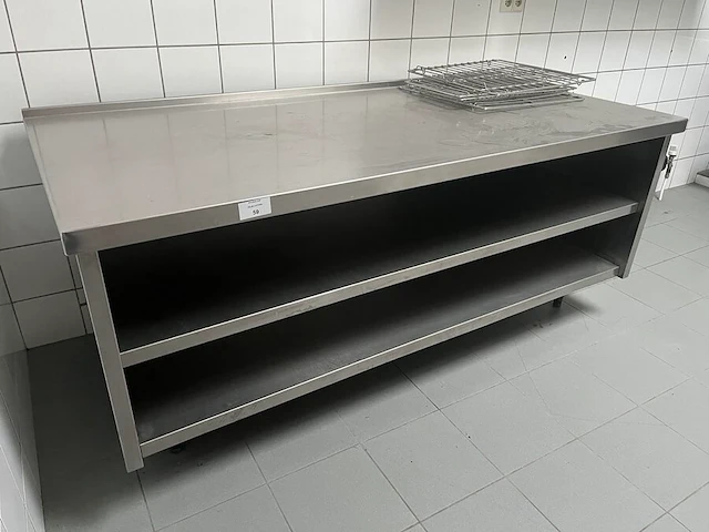Inox verplaatsbaar werkblad - afbeelding 2 van  3