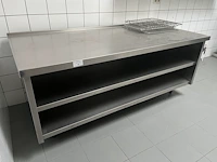 Inox verplaatsbaar werkblad - afbeelding 2 van  3