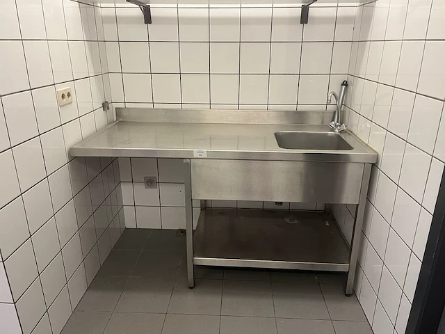 Inox verplaatsbaar werkblad - afbeelding 3 van  3