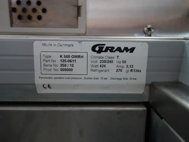 Inox vrieskast gram - afbeelding 4 van  4