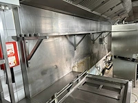 Inox wand 496x120cm h + rek - afbeelding 2 van  3