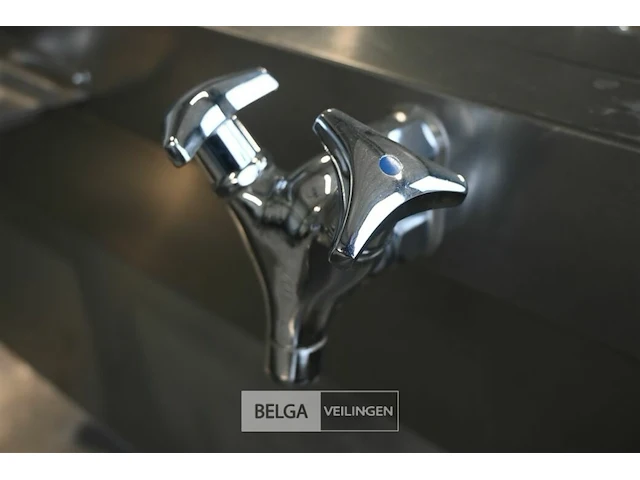 Inox wasbak met 6 kraantjes - afbeelding 4 van  7