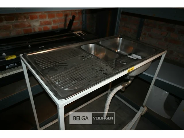Inox wasbak / tafel - afbeelding 2 van  4