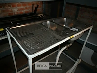 Inox wasbak / tafel - afbeelding 2 van  4