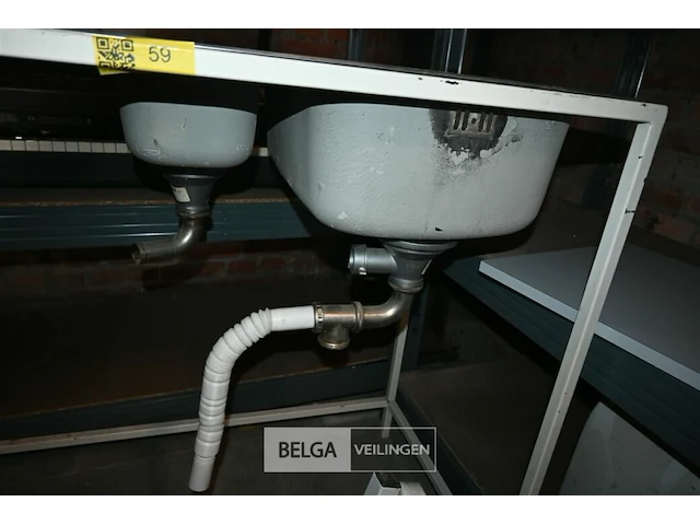 Inox wasbak / tafel - afbeelding 3 van  4