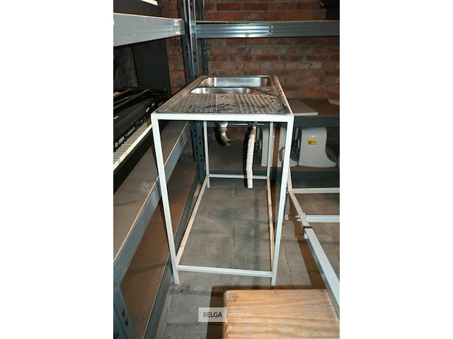 Inox wasbak / tafel - afbeelding 4 van  4