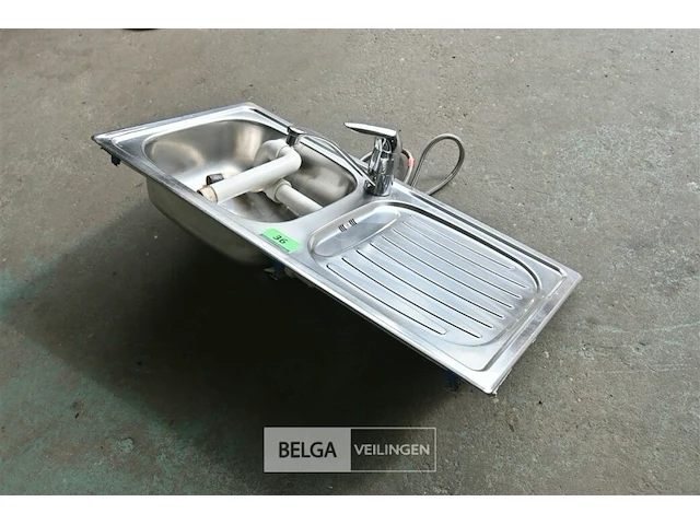Inox wasbak - afbeelding 2 van  4
