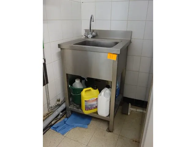 Inox wastafel - afbeelding 1 van  2